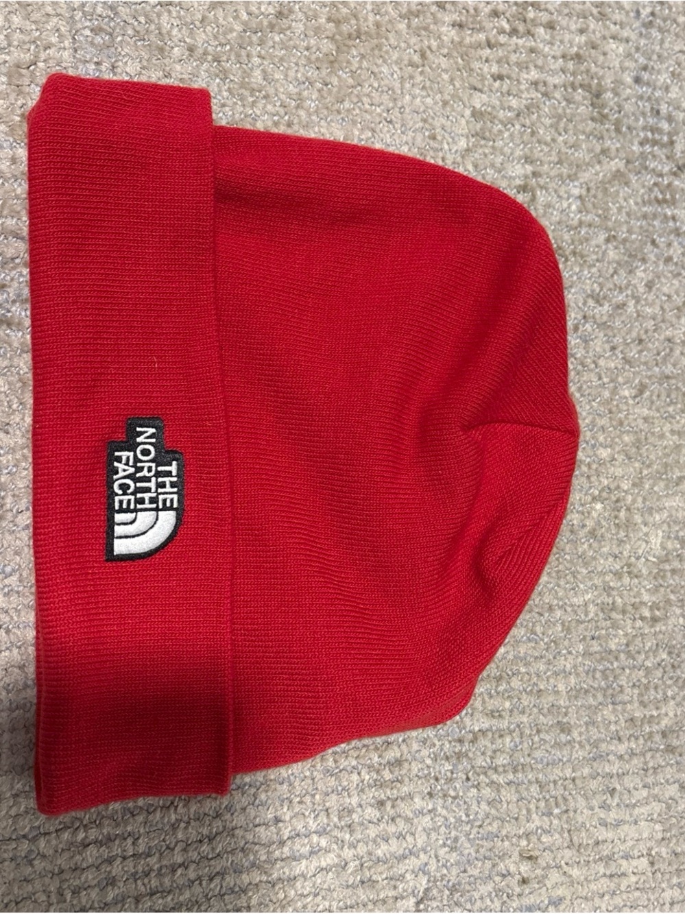 The North Face Red Beanie Knit Hat - Never Worn Before